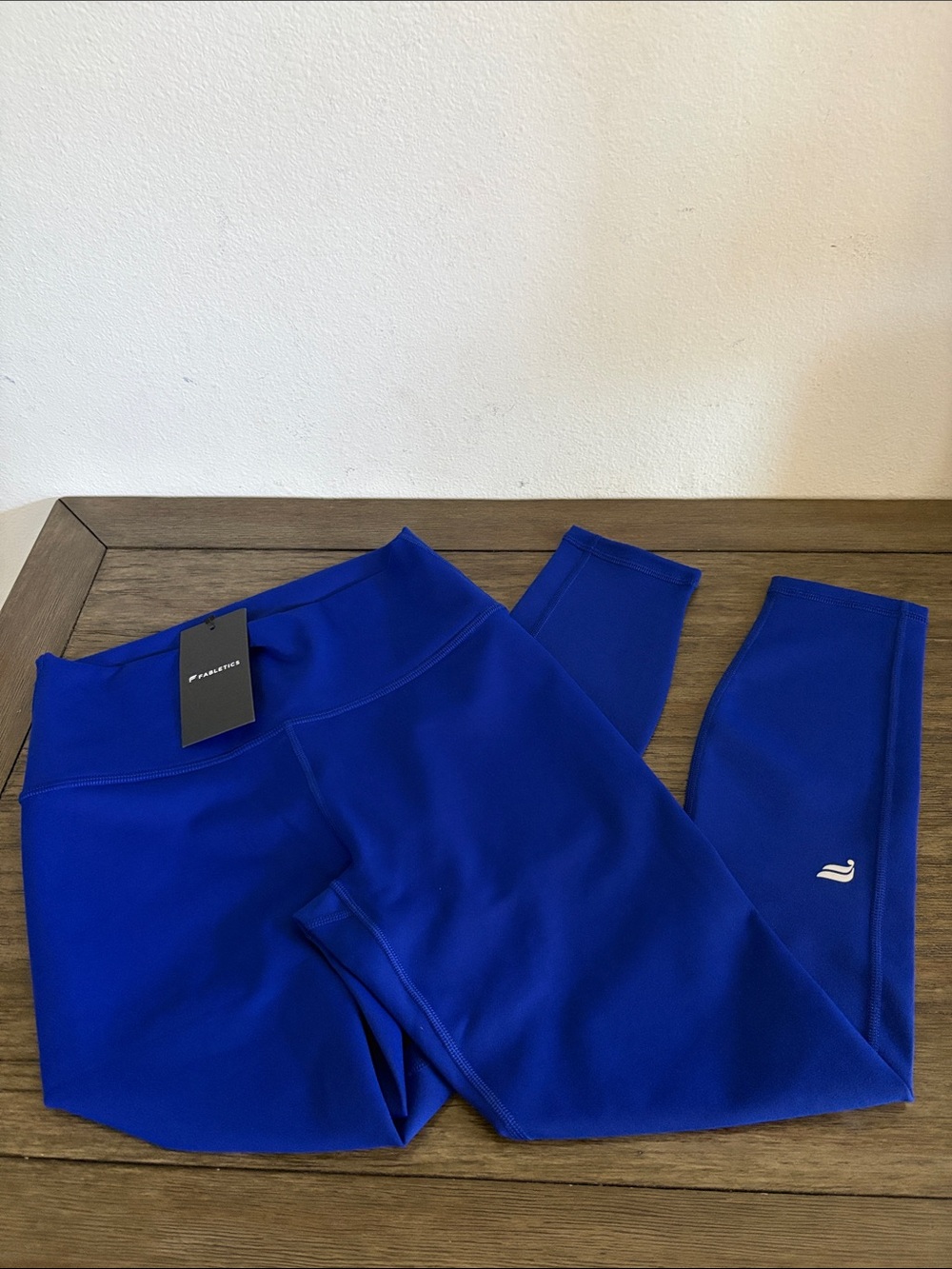 NWT [Fabletics] Define PowerHold High-Waisted Leggings 7/8 Admiral Blue Womens S - Picture 6 of 13